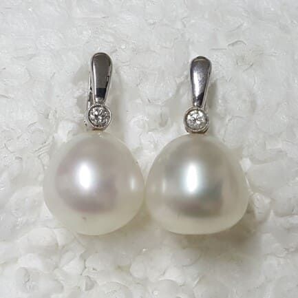 pendientes con perlas